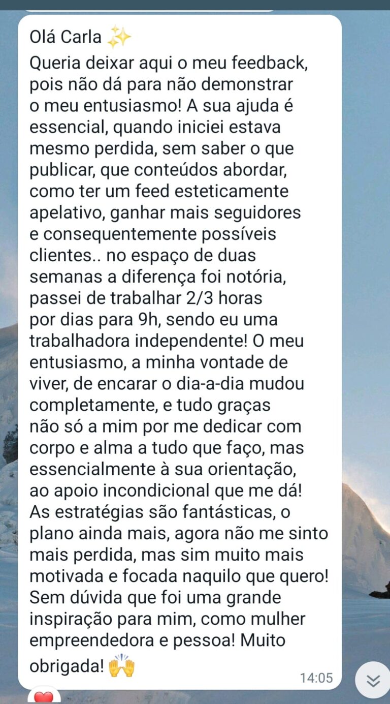Testemunho Clara Fontes